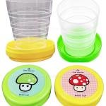 Portable Folding Collapsible Magic Cup Folding Glass 4 pcs