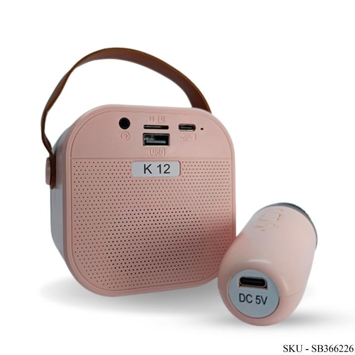 Portable Wireless Karaoke Speaker K-12 with Microphone