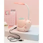 Snail Design Rechargeable LED Desk Lamp with Pen Holder