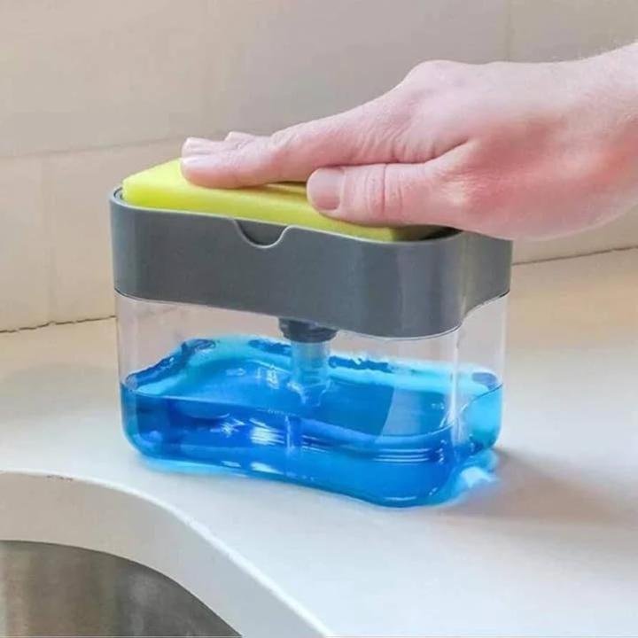 Soap Pump with Sponge Caddy