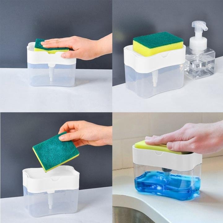 Soap Pump with Sponge Caddy